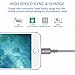 iPhone Charger, ANTAOLE 3PACK 6Feet Nylon Braided Charging Cable Cord Lightning to USB Cable Charger for iPhone X / 8 / 7 / 6 / 6s / plus / 5c / 5s / SE, iPod, iPad, IOS11 and More  (Gray)