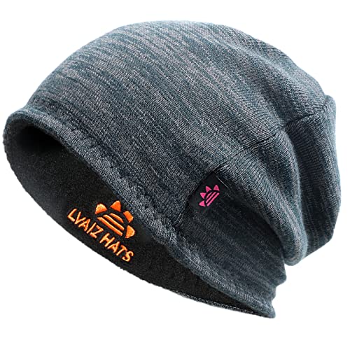 Lvaiz Winter Fleece Lined Beanie Hat