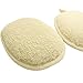 Kiloline Bath Shower Sponge Natural Ramie Fibers Pads Deep-Cleaning Relieve Itching Close Skin Exfoliating Scrubber Brush Great for Body face Cleaning Pack of 2