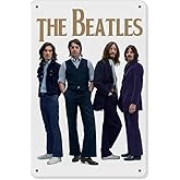 The Beatles Wall Decor - The Beatles Metal Tin Signs,Beatles Retro Art Wall Poster,Beatles Themed Birthday Party Decorations12x8 Inch