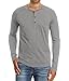 Sailwind Men's Casual Slim Fit Long Sleeve Henley T-Shirts Cotton Shirts Light Gray-US M