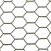 Steel Hex Web DE1522 Fence: Black Vinyl Coated Galvanized Wire Animal Control-2 ft x 150