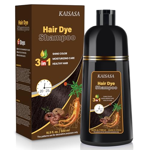 IIIMEIDU KAISASA DarkBurgundy Hair Dye Shampoo for Gray Hair,... 51Lq5ITOEbL