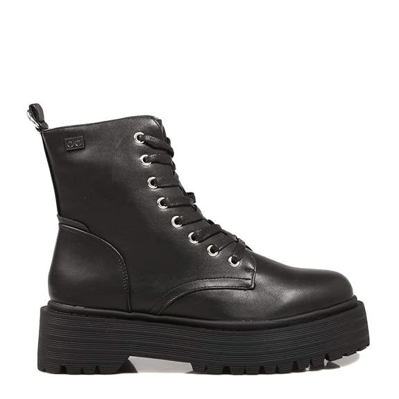 COOLWAY, NITA Botin PLATF. BLK, schwarzer Stiefel für die Frau, 40