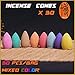 JUNMING INC Incense Cones Mixed Variety of Scents for Backflow Incense Assortment Pack Sandalwood Jasmine Opium Oriental Woods Knox Hem India Dragon BG-BFCON001 - (Pack of 30 Cones)