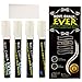 Premium White Chalkboard Markers - Pack of 4 Bold Bright Chalk Pens with Liquid Chalk Ink Eraser Included - 4.5mm Reversible Tip - Vibrant White Ink