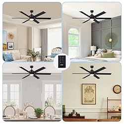 60 Inch Ceiling Fans with Remote, DC Motor