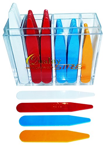 100 COLOR CODED COLLAR STAYS