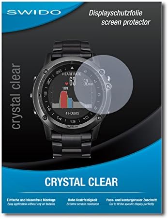 Crystal Clear Screen Protector for Garmin D2 Bravo [2 Pieces] SWIDO, Hardness, Installation without Bubbles, Protection Against Dust, Fingerprint Oil and Dirt For/Foil Glass, Screen Protector, Screen Protector, Tempered Glass