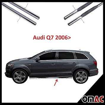 Audi Q7 2006 2017 Chrom Edelstahl Trittbretter Schwellerrohre