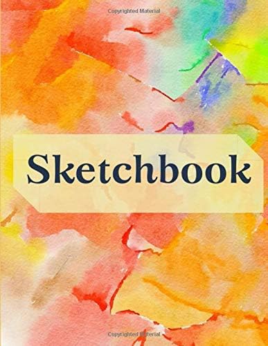 Watercolor Blank Sketchbook: Large Drawing Pad With Blank Paper For Drawing And Sketching Paperback – July 3, 2019