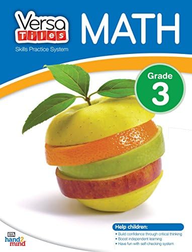 hand2mind VersaTiles Skills Practice Math Activity Book (Grade 3)