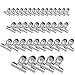 Metal Hinge Clips, Silver Bulldog Clips for Pictures and Home Office Supplies 40 Pcs 4 Sizes (0.87 Inch, 1.25 Inch, 2 Inch, 2.5 Inch)