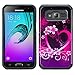 Galaxy Luna, Galaxy Express 3 Case, Galaxy Amp 2 Case, J1 2016 Case [Shock/Impact Resistant] Hybrid Dual Layer Defender Protective Case Cover for Galaxy Amp 2 / Luna/Express 3, Hot Pink Hearts