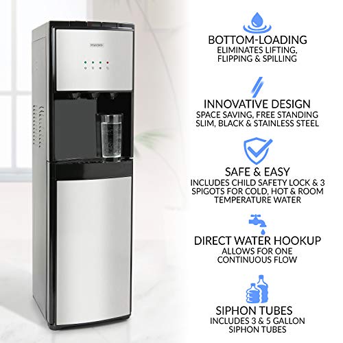 Igloo IWCBL353CRHBKS Stainless Steel Hot, Cold & Room Water Cooler
