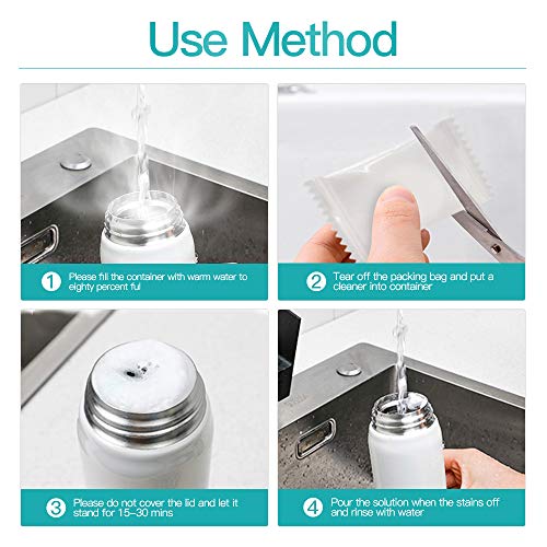 Green aegis Water Bottle Cleaning Tablets,Biodegradable,Chlorine & Odor