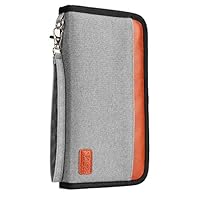 Family Passport Holder,MUSCCCM RFID Blocking Travel Passport Wallet Document Organizer