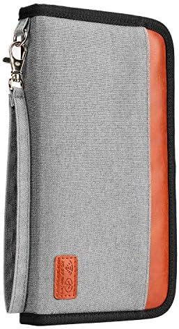 Family Passport Holder,MUSCCCM RFID Blocking Travel Passport Wallet Document Organizer