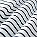 Zengjo Striped T Shirts for Men(L,White & Navy Stripes)