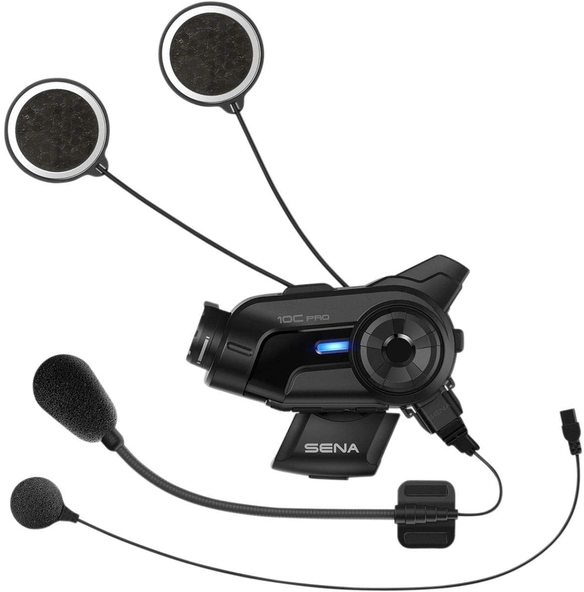 Sena 10C Pro Motorcycle Bluetooth Headset Camera and Communication System, Black (10C-PRO-01)