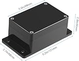 Therlan ABS Project Enclosure Box 2pcs Black IP65 Waterproof Junction Box view 2