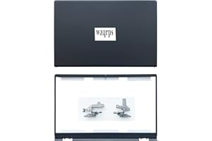 wzqrps Replacement Laptop LCD Cover Back Rear Top Lid Front Bezel with Hinges for Dell Inspiron 15 3510 3511 3515 00WPN8 0WPN8 09WC73 9WC73 AP3LE000901 Gray