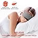 Dr. Prepare Eye Mask for Sleeping, USB Heated Eye Mask with Soft Leather Surface, Time and Temperature Control Safe Healthy Comfortable Washable for Puffy Eyes, Dark Cycles, Dry Eyes, and Tired Eyes