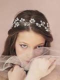 Venusvi Wedding Headbands for Bride - Bridal Headpiece with Bead - Hair Accessories