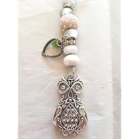 Unique Car Charm, Owl rear view mirror hanger, Car, Truck, Window, Rear View Mirror Hangers, sun catcher