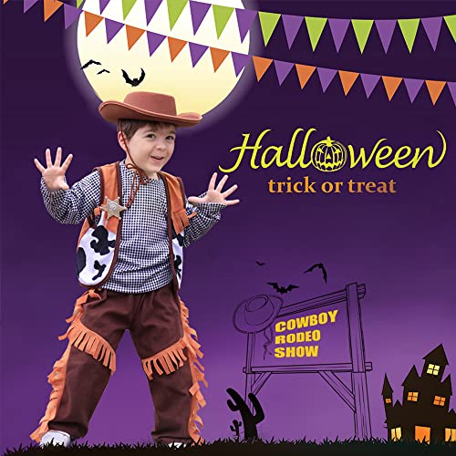 iPlay, iLearn Cowboy Costume for Boys, Toddler Western Outfit Set W
