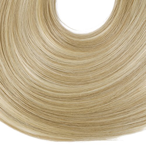 SARLA Synthetic Hairpieces Flip in Women Hair Extensions Natural Wave Invisible Halo Hair Extensions M01 (16H613 Dirty Blonde)