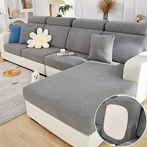 Slipcovers - Yoovat Magic Sofa Covers Interior Magic Sofa Couch Covers 2023 New Wear-Resistant Universal Sofa Cover Stretch for Sectional Slipcovers (Texture-Gray,Back Cover L)