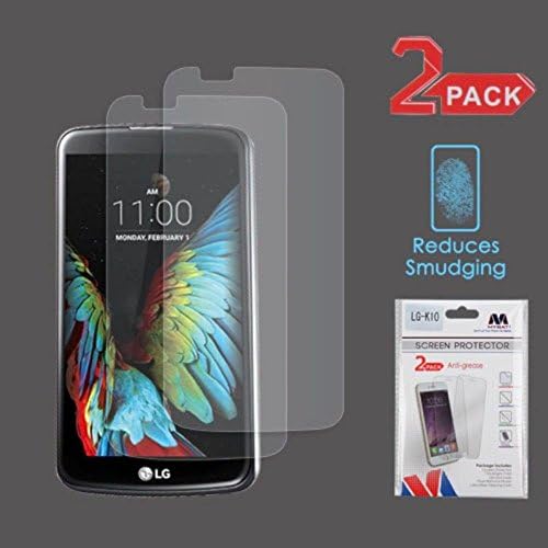 LG K10 Screen Protector, Mybat 2-Pack Matte Anti-Glare Anti-Fingerprint LCD Screen Protector Shield Guard Film For LG K10