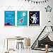 Pillow and Toast Kids Room Decor - Elevate Your Space with Vibrant 11x17 Wall Art, Perfect for Boys Room, Baby Nursery, and More! Easy to Hang, Inspire Imaginations.