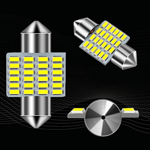 MINYE 4pcs 31MM Festoon LED Bulb CAN-Bus Error Free 211-2 212-2 569 578 Xenon White 3014 Chipsets for Car Interior Dome Lights Pack of 4