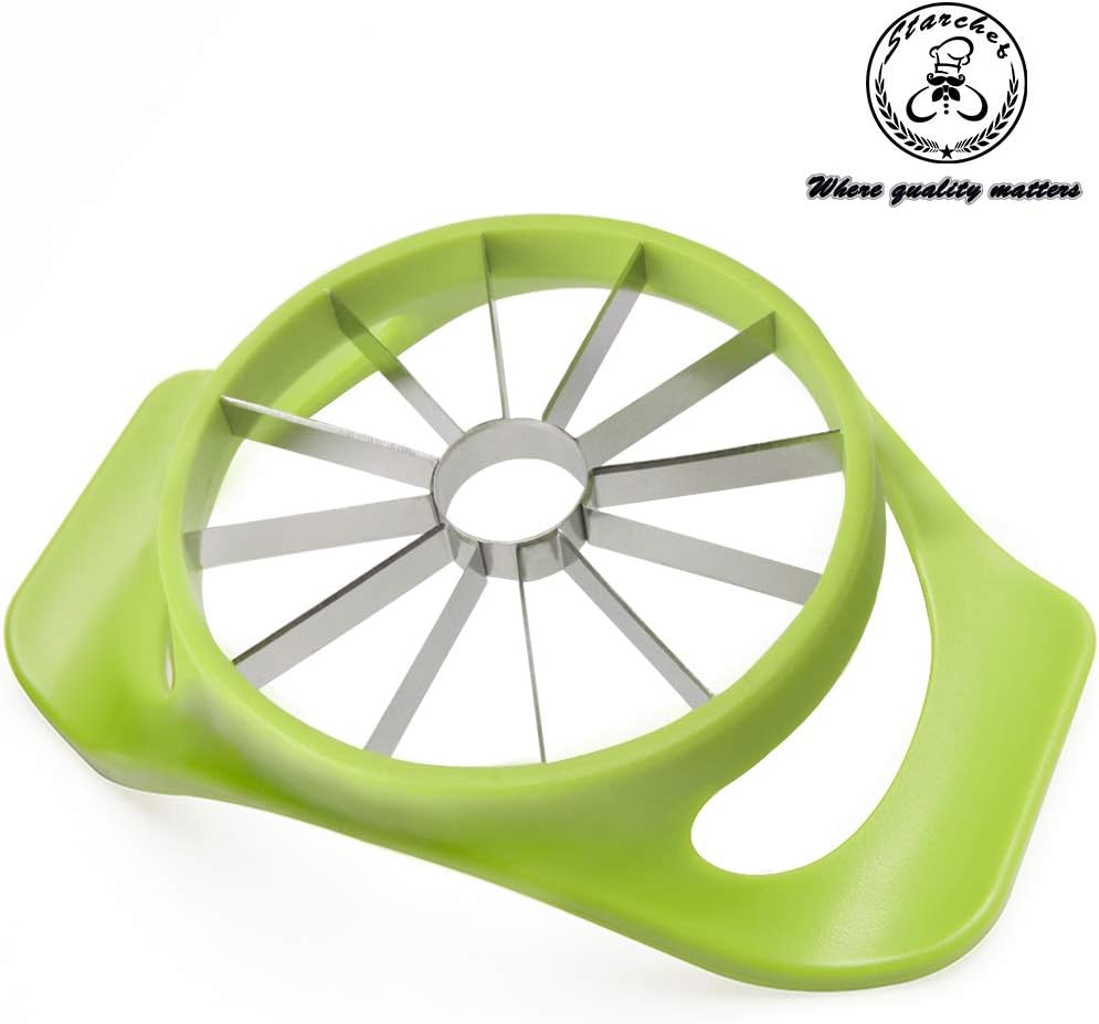 Starchef Apple Fruit Cutter,Slicer,Divider,Corer,Wedger,Stainless Steel,Slicer for Apples,Pears,Fruits,Ergonomic Handle - Image 4
