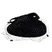 VBIGER Women's Fascinator Woolen Felt Pillbox Hat Cocktail Party Wedding Bow Veil (Black)