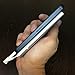 Energio 3850mAh Slim External Battery Pack with Built-in Micro-USB Cable and Lightning Adapter for Smartphones - Silver