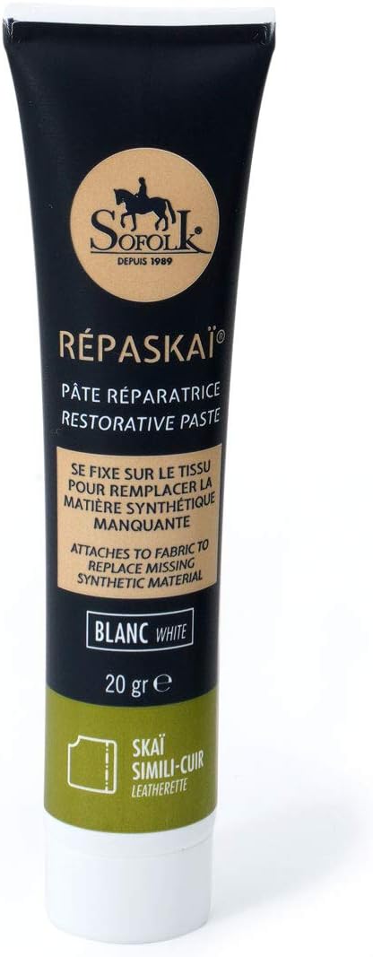 Sofolk Reparateur Skai Simili Cuir Repare Accrocs Griffures Et Craquelures Blanc Amazon Fr Cuisine Maison