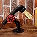 Industrial Table Lamp with UL Dimmable Switch, Licperron E26 E27 Edison Base Vintage Steampunk Rustic Table Lamp Base Antique Pipe Desk Light Plug in Cord On/Off Switch Bedside Lamp Holder 1 Pack