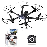 GoolRC X600 RC Hexacopter WiFi FPV Quadcopter Drone with Camera Live Video HD 720P Android/IOS APP Compatible with 3D VR Headset,One-Key Return & Headless Mode & 360 Degree Flips Roll