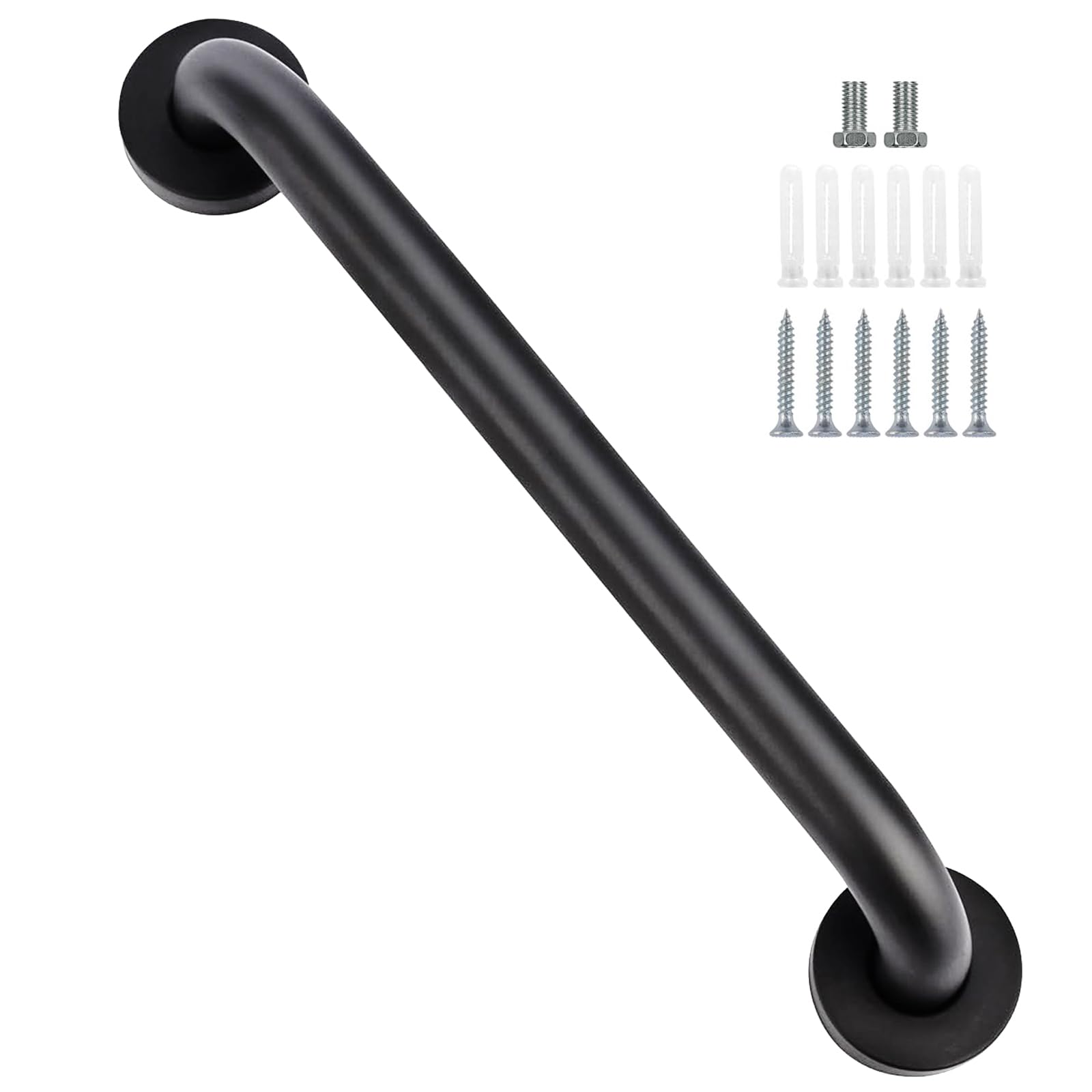 Bathroom Grab Bar Stainless Steel Bath Grab Safety Shower Hand Rail Handrails Toilet Grab Handle for Disabled Elderly Mobility Aids 40CM