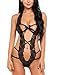 Avidlove Women Deep V Halter Lingerie Teddy One Piece Bodysuit Lace Babydoll