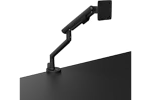 Kanto DM1 Single Monitor Desktop Arm for 17” - 40” Flat, Curved and Ultrawide Monitors | 4.4 to 22 lb Weight Capacity | On-th