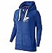 Nike Women's Sportswear Gym Vintage Hoodie (Game Royal, Small)