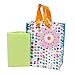 Hallmark Small Birthday Gift Bag with Tissue Paper (Glitter Dots and Flower)