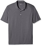 Amazon Essentials Men's Quick Dry Golf Polo Shirt, Medium Heather Grey, XL