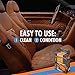 Lexol Leather Conditioner and Cleaner, 2-Step Leather Care Sponge Kit, Use on Car Leather, Furniture, Shoes, Bags, and Accessories