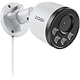 ZOSI ZG1804E 4MP Add-on Camera with Audio,Outdoor PoE Security Camera with Night Vision,Smart Human Detection,IP66 Weatherproof,Remote Access,Only Work with ZOSI PoE NVR System