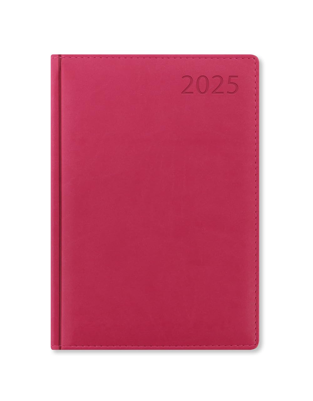 Letts of London Verona A5 day to a page with appointments and planners 2025 diary - pink